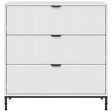 Credenza Bianco Lucido 79,5 x 33 x 82 cm Legno truciolato