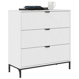 Credenza Bianco Lucido 79,5 x 33 x 82 cm Legno truciolato