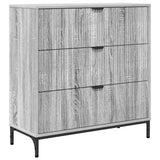 Credenza Grigio Sonoma 79,5 x 33 x 82 cm Legno truciolato