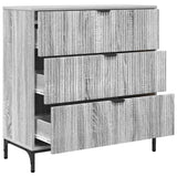 Credenza Grigio Sonoma 79,5 x 33 x 82 cm Legno truciolato