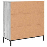 Credenza Grigio Sonoma 79,5 x 33 x 82 cm Legno truciolato