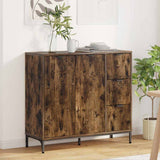 Credenza Rovere fumé 89,5 x 33 x 82 cm Legno truciolato