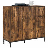 Credenza Rovere fumé 89,5 x 33 x 82 cm Legno truciolato