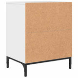 Armadio da Notte con cassetto Bianco lucido 49 x 36 x 61 cm