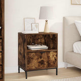 Armadio da Notte Rovere fumo 49 x 36 x 61 cm Legno truciolato