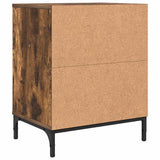 Armadio da Notte Rovere fumo 49 x 36 x 61 cm Legno truciolato