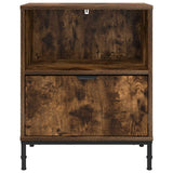 Armadio da Notte Rovere fumo 49 x 36 x 61 cm Legno truciolato
