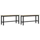 Panchina da pranzo 2 pcs Rovere Sonoma 100 x 32,5 x 48,5 cm