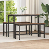 Panchina da pranzo Rovere fumé 100 x 32,5 x 48,5 cm