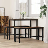 Panchina da pranzo Rovere fumé 100 x 32,5 x 48,5 cm