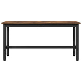 Panchina da pranzo Rovere fumé 100 x 32,5 x 48,5 cm