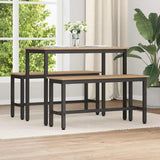 Panchina da pranzo Rovere artigianale 100 x 32,5 x 48,5 cm