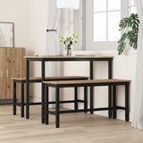 Panchina da pranzo 2 pcs Rovere artigianale