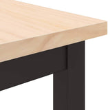 tavolo Naturale 80 x 50 x 77 cm Legno ingegnerizzato e acciaio