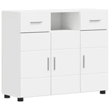 Armadio in Legno Bianco 88,5 x 30,5 x 73 cm Legno truciolato