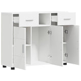 Armadio in Legno Bianco 88,5 x 30,5 x 73 cm Legno truciolato
