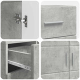 Armadio in Legno Grigio cemento 88,5 x 30,5 x 73 cm