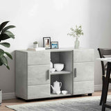 Credenza con porta FLORIN Grigio cemento 88,5 x 30,5 x 55,5 cm