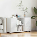Credenza con porta FLORIN Bianco Lucido 88,5 x 30,5 x 55,5 cm