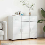 Credenza FLORIN Bianco 88,5 x 30,5 x 73 cm Legno truciolato