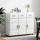 Credenza FLORIN Bianco 88,5 x 30,5 x 73 cm Legno truciolato