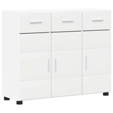 Credenza FLORIN Bianco 88,5 x 30,5 x 73 cm Legno truciolato