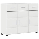 Credenza FLORIN 88,5 x 30,5 x 73 cm Bianco Lucido