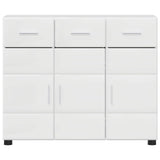 Credenza FLORIN 88,5 x 30,5 x 73 cm Bianco Lucido
