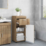 Set di Armadi da Bagno con cassetto TULUM Rovere artigianale