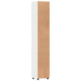 Set di Armadi da Bagno TULUM Bianco Lucido 37 x 31,5 x 203 cm