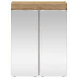 Mobiletto per specchio da bagno TULUM Rovere artigianale