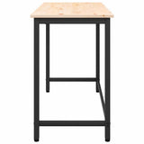 tavolo Naturale 100 x 50 x 77 cm Legno ingegnerizzato e acciaio