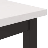 tavolo Bianco 100 x 50 x 77 cm Legno ingegnerizzato e acciaio