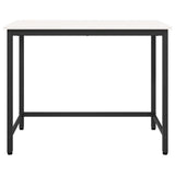 tavolo Bianco 100 x 50 x 77 cm Legno ingegnerizzato e acciaio