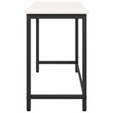 tavolo Bianco 100 x 50 x 77 cm Legno ingegnerizzato e acciaio