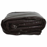 Telo 650g / m Marrone 1,5 x 6 m Tela con rivestimento in PVC