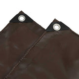 Telo 650g / m Marrone 1,5 x 10 m Tela con rivestimento in PVC