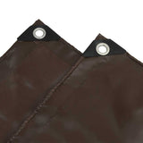 Telo 650g / m Marrone 1,5 x 2,5 m Tela con rivestimento in PVC