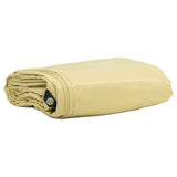 Telo 650g / m Beige 4 x 5 m Tela con rivestimento in PVC