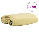 Telo 650g / m Beige 4 x 7 m Tela con rivestimento in PVC