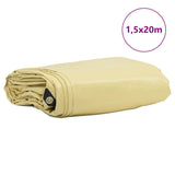 Telo 650g / m Beige 1,5 x 20 m Tela con rivestimento in PVC