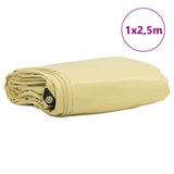 Telo 650g / m Beige 1 x 2,5 m Tela con rivestimento in PVC