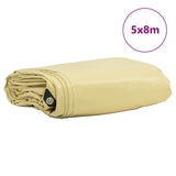 Telo 650g / m Beige 5 x 8 m Tela con rivestimento in PVC