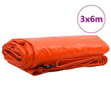 Telo 650g / m Arancione 3 x 6 m Tela con rivestimento in PVC