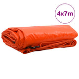 Telo 650g / m Arancione 4 x 7 m Tela con rivestimento in PVC