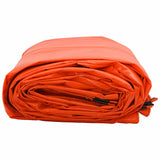 Telo 650g / m Arancione 1,5 x 6 m Tela con rivestimento in PVC