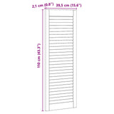 Porta per Armadio con porta 4 pcs Naturale 110 x 2,1 x 39,5 cm