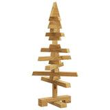 Albero di Natale in legno Marrone 60 cm Legno di pino massello