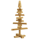 Albero di Natale in legno Marrone 60 cm Legno di pino massello
