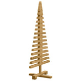 Albero di Natale in legno Marrone 90 cm Legno di pino massello